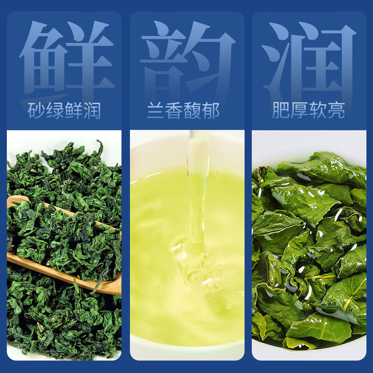 忆江南 茶叶礼盒送人乌龙茶送父母长辈的礼物[255g荷韵铁观音]高清大图