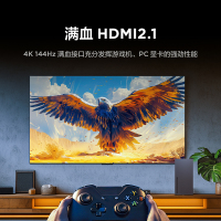 雷鸟 鹏7 25款 55英寸 家电国家补贴 144Hz高刷 4+64GB 超薄液晶平板电视机55S385C Pro-JN