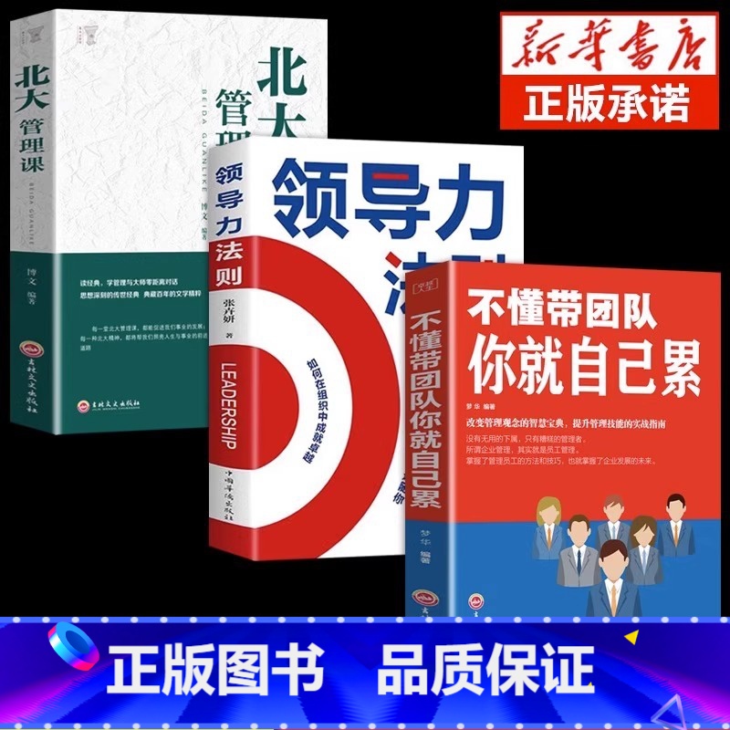 【3册】领导力+管理课+带团队 【正版】隐形领导力法则不带团队你也不用一个人干企业管理类书籍高效领导力不懂带团队你就自己