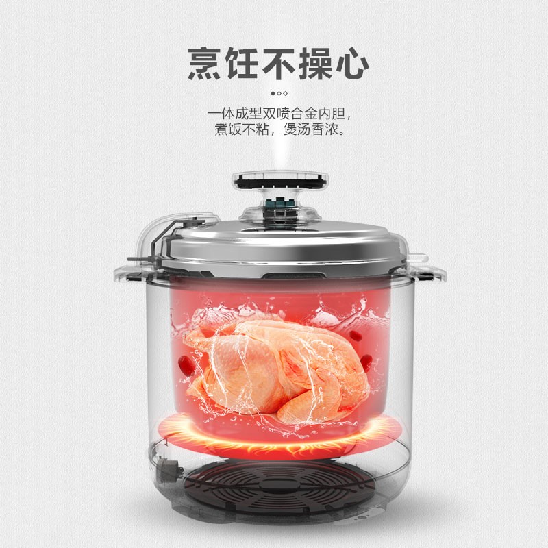 龙的(LONGDE)电压力锅 LDYL501A (XY) 单位:个 货期5-10天高清大图