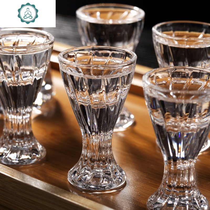 封后(fenghou)创意玻璃白酒杯高脚酒杯一口杯酒盅分酒器烈酒杯酒具