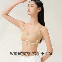 猫人内衣女小胸聚拢调整上托收副乳提拉防下垂无钢圈舒适无痕文胸