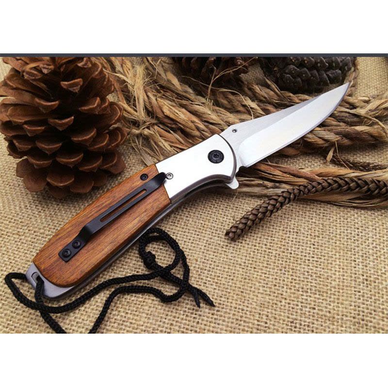 狐狸折刀 户外随身野营刀 口袋折叠刀 防护防卫刀 探险刀 高硬度战术快开救生刀 收藏礼品刀 木把刀 水果刀图片