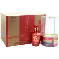 泸州老窖金泸州绵柔8婚庆喜宴52度白酒水 500ml*6 整箱装红色礼盒装国产高度白酒