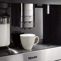 美诺(Miele) 德国原装豪华嵌入式咖啡机CVA7440曜石黑色 办公室 家用全自动咖啡机智能现磨