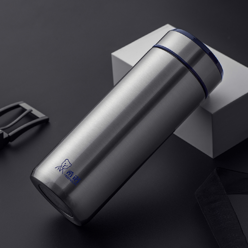 希诺保温杯不锈钢水杯带滤网男女士泡茶杯创意时尚办公杯子视频