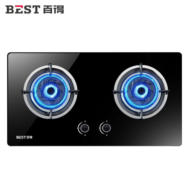华帝股份百得(BEST)燃气灶DZ29B天然气家用灶具双眼灶双灶台式嵌入式台嵌两用煤气灶钢化玻璃