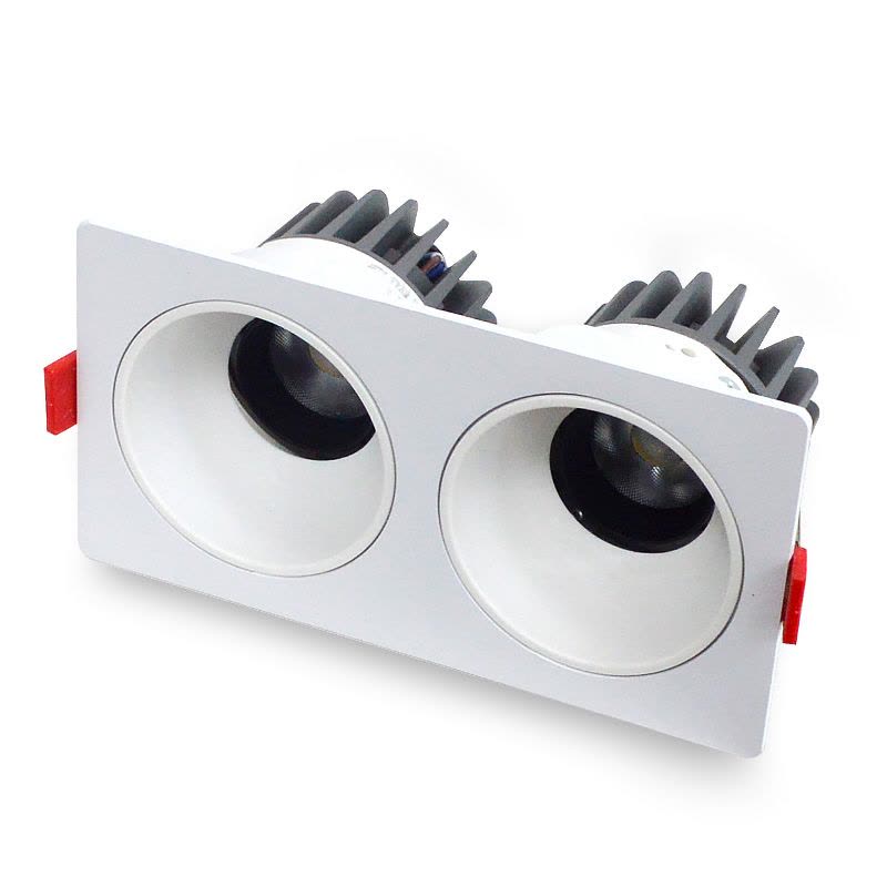 LED射灯 防眩光 嵌入式 双头12W*2中性光图片