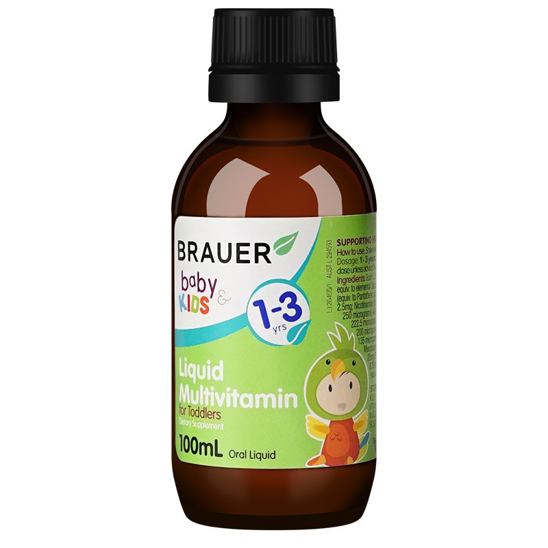 蓓澳儿(Brauer)儿童复合维生素滴剂 100ml/瓶装 1-3岁宝宝