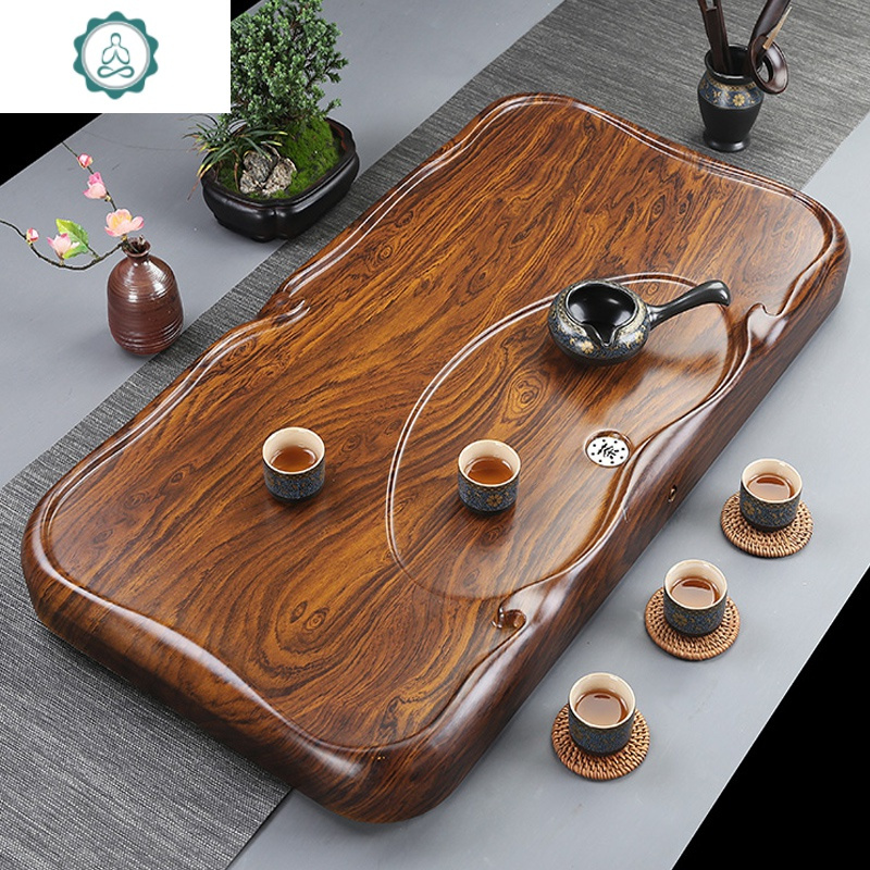 功夫茶具茶盘托盘家用简约实木茶盘创意客厅泡茶小茶台办公室茶道封后