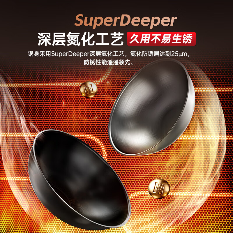 康巴赫(KBH)康巴赫红点感温蜂窝煎锅26cm(无盖)高清大图