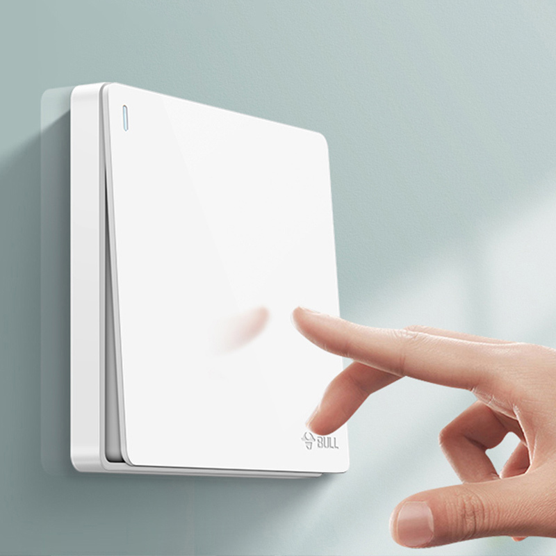 空白面板 单联一二开单控开关单开双开三开四开灯开关按钮家用床头