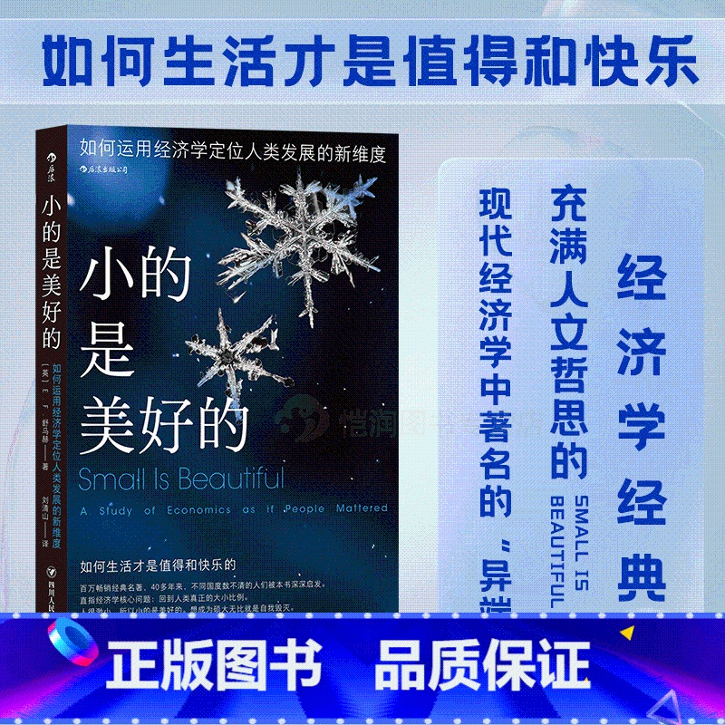 [正版]《小的是美好的》舒马赫著 本主义生命力原创力中间技术规模经济书籍高清大图