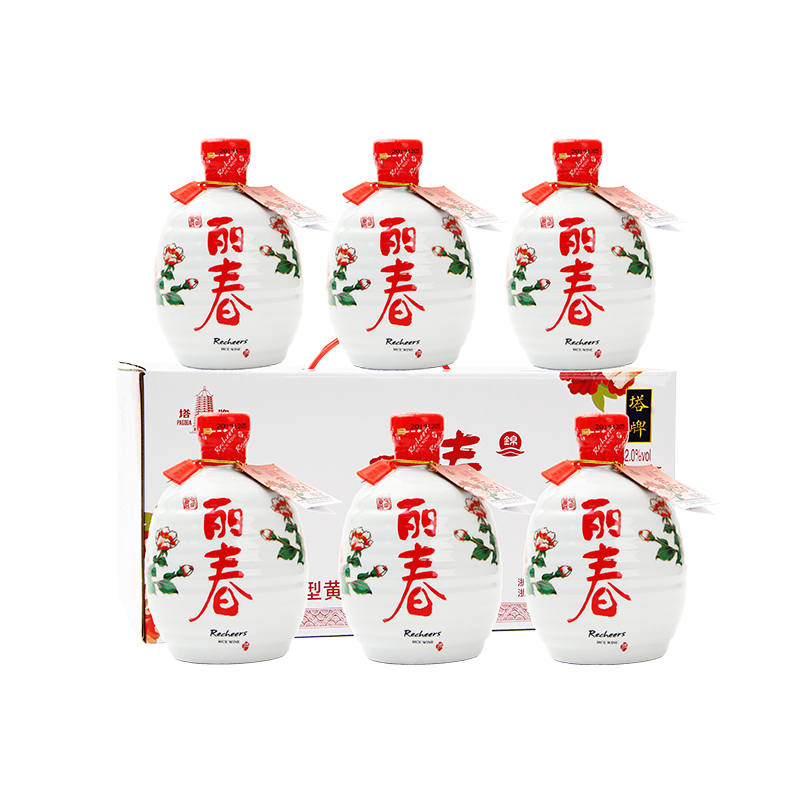 塔牌酒绍兴黄酒十年锦丽春428ml*六瓶整箱装手工冬酿半干型花雕酒