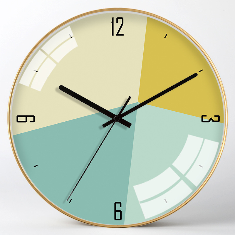 怡茹现代客厅挂钟时钟挂墙创意石英表餐厅墙上家用钟饰墙挂钟表墙壁钟