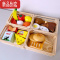 真智力韩国儿童过家家可切水果蔬菜切切乐男女小孩宝宝木质仿真玩具 美丽莎木盒套装仿真食物