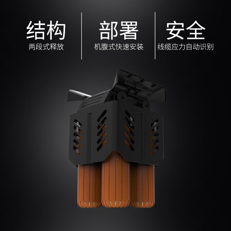 SOZYIN 数智元 WLS40机载多通道水域救援投掷器 适配大疆经纬M350RTK行业无人机高清大图