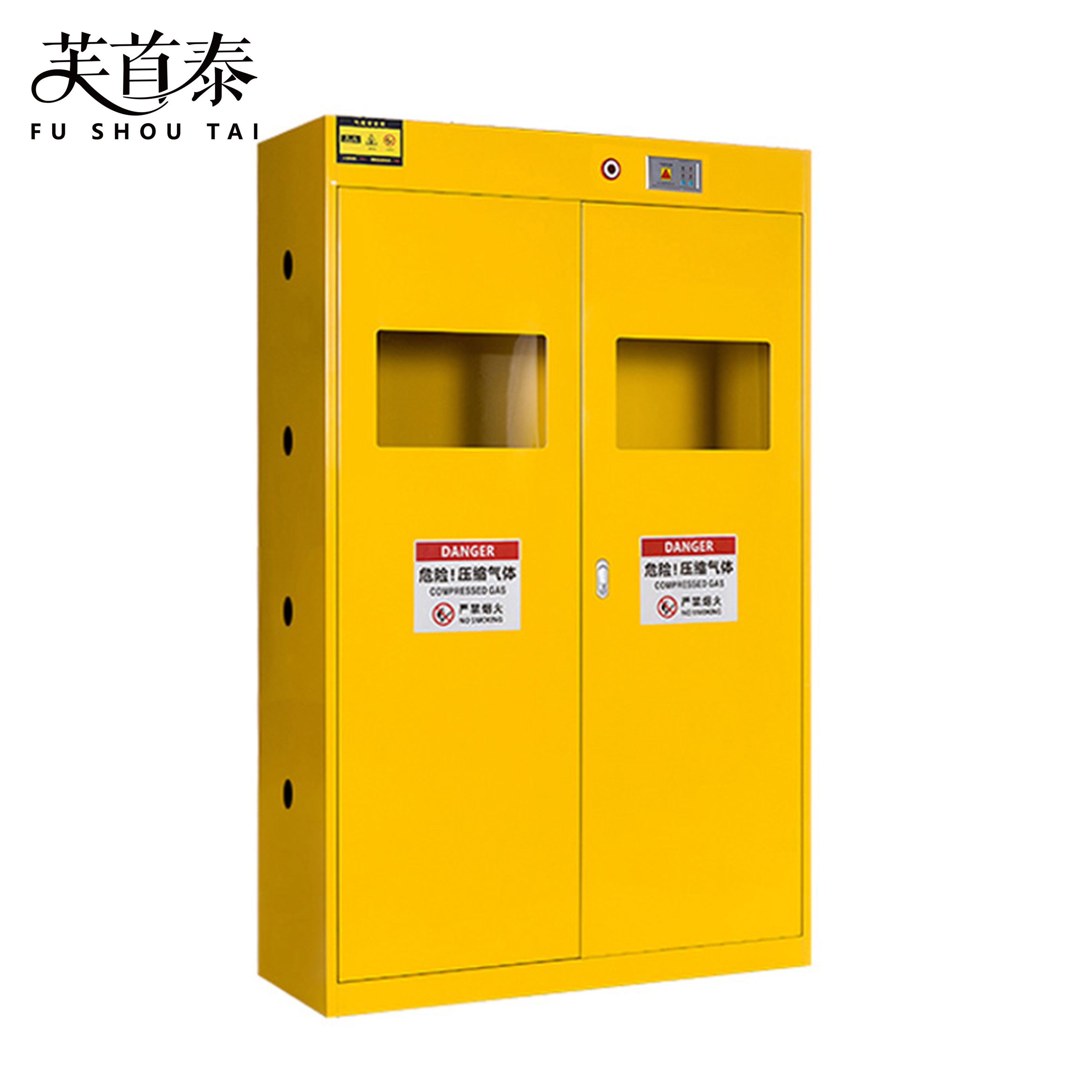芙首泰防爆气瓶柜三瓶二代报警1200*450*1900mm台高清大图
