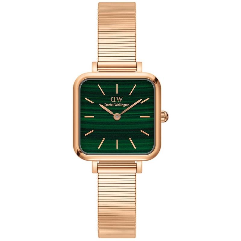 Daniel Wellington中性日韩腕表绿色表盘手表Quadro Studio 22mm