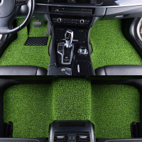 汽车丝圈脚垫适配千款车型 专车专用定制易洗速干防水防滑可裁剪 加厚绿黑21毫米-五座整套【专车定制】