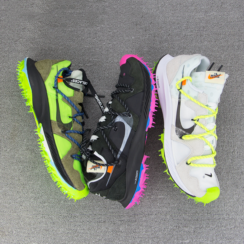 耐克nikeoffwhitezoomterrakiger5ow联名钉刺跑步鞋男女田径运动钉鞋