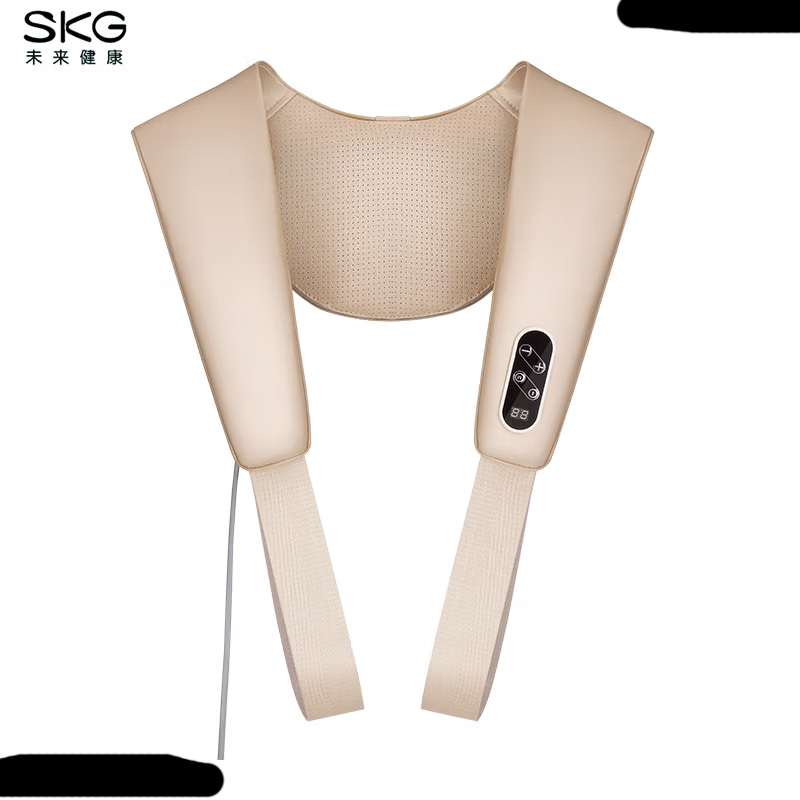 艾诗凯奇(SKG) 颈椎按摩器按摩披肩颈椎肩颈腰背腿部斜方肌敲打颈部按摩仪H1系列1代香槟金时尚款高清大图