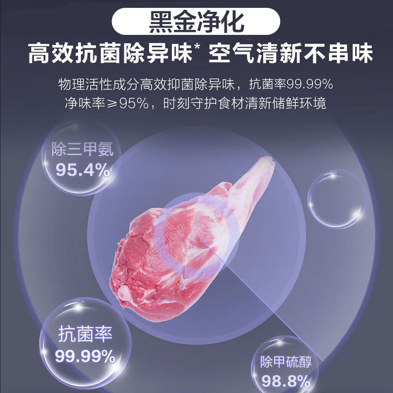 海尔(Haier)法式四开门冰箱468L容量家用风冷无霜一级能效变频超薄电冰箱 BCD-468WGHFD5DSMU1高清大图