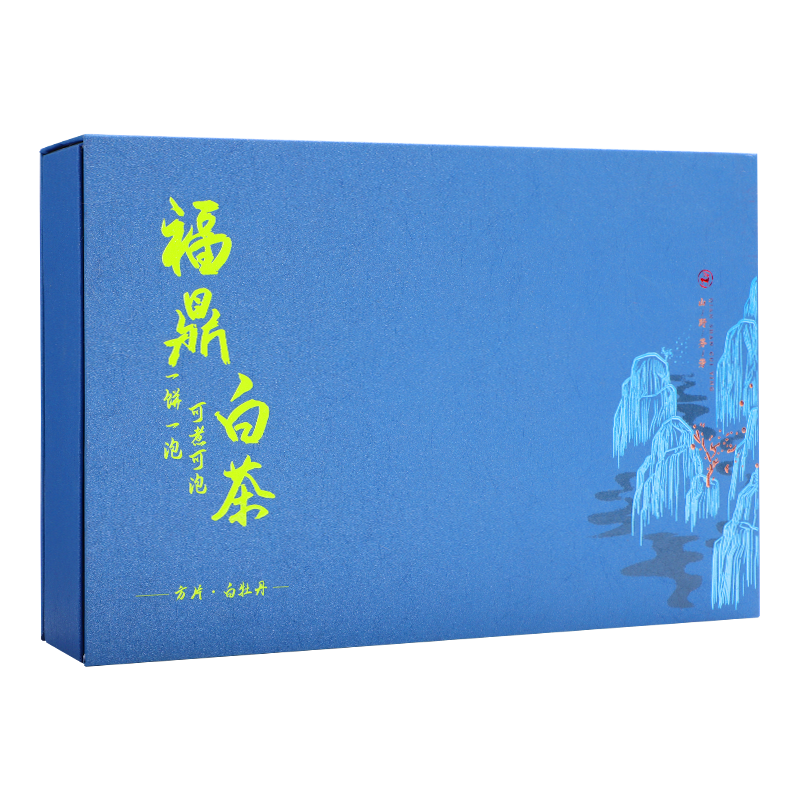 福鼎白茶方片2014老白茶小方片小茶饼花香白牡丹茶叶100片礼盒装高清大图
