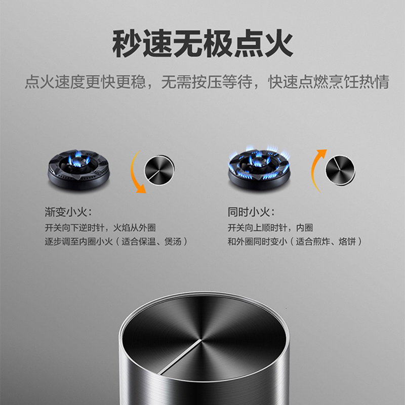 老板名气(MQ)油烟机烟灶套装 2570A+B510A(液化气)5.0KW大火力 23立方侧吸式大吸力烟灶套高清大图