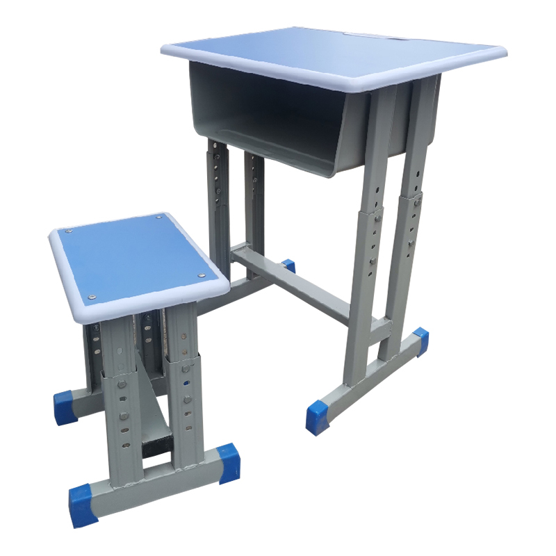 涡润 双柱升降包白边课桌凳gr241