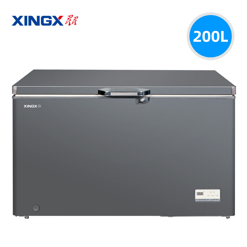 星星(XINGX)200升零下60℃超低温深冷柜商用冰柜卧式全冷藏全冷冻生鲜柜电子温控保鲜柜 DW-60W200DS高清大图