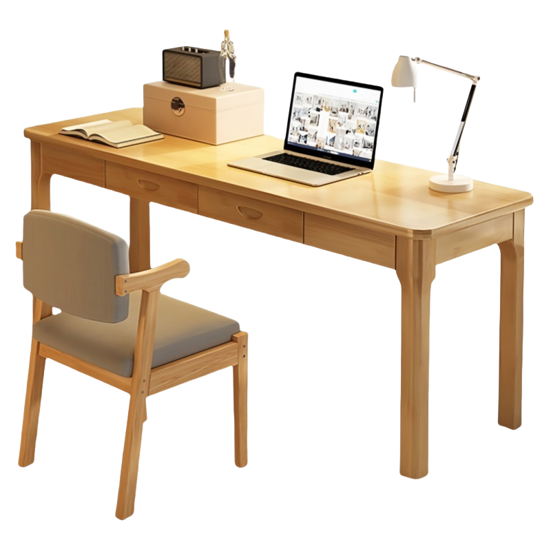 珂洋 书桌椅组合 单人位120*40*75cm 套高清大图