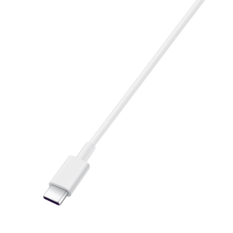 华为原装数据线 CP43 Type-C 转Type-C 5A快速充电 1m 白色 Type-C转Type-C 5A线