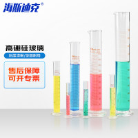 海斯迪克 刻度量筒 HKQS-159 500ml 1个 透明 个