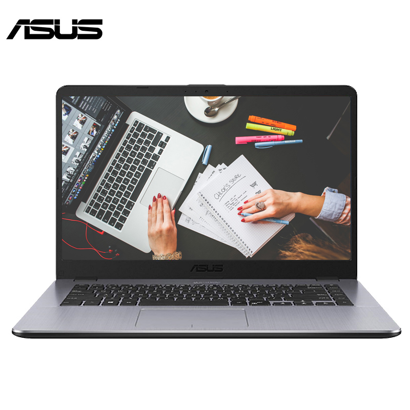 华硕（ASUS）顽石K505/X505超薄本 窄边框A6-9225 8G 512GB固态 2G独显 15.6英寸家用商务学生办公超极本游戏轻薄便携笔记本手提电脑 灰/金/白 定制版