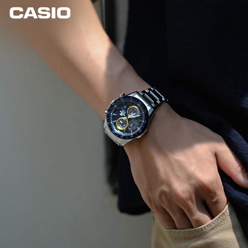 卡西欧casioedificeeqs800900bcd商务男表休闲防水手表eqs900bcd2avu