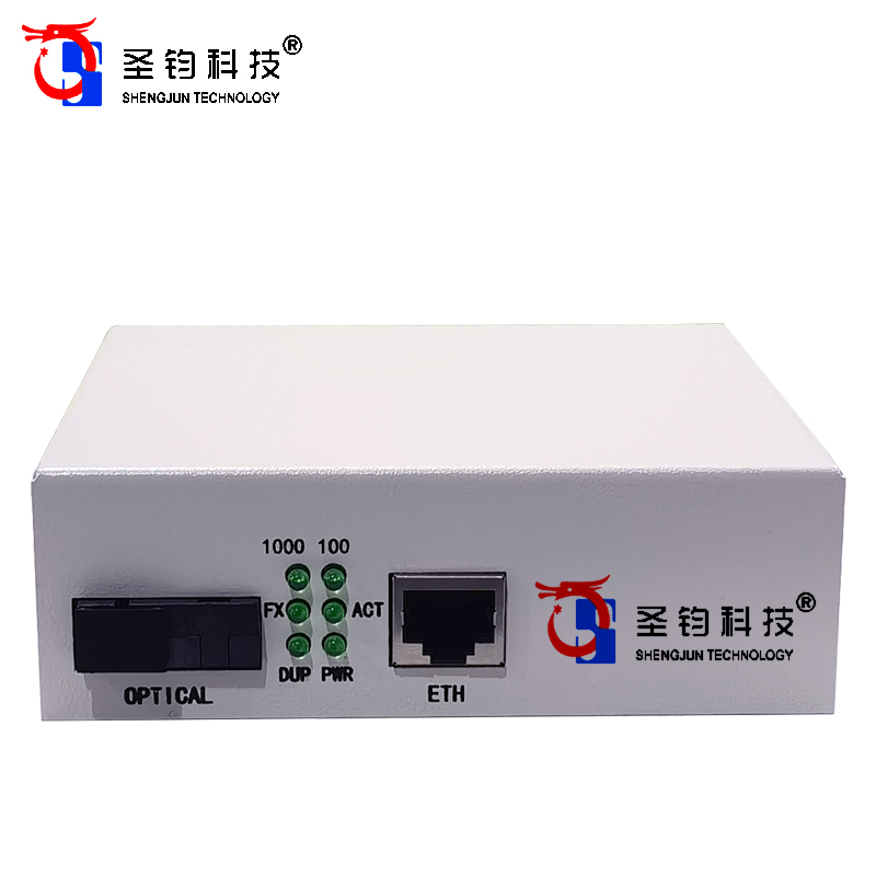 圣钧科技 SHENGJUN TECHNOLOGY 百兆单模单纤光纤收发器 B端SC/FC-1550+台高清大图