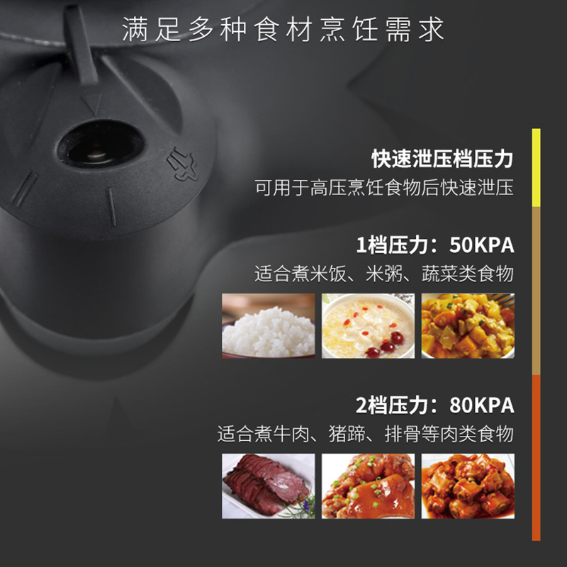 法国Fontignac 芳庭304不锈钢高压锅 6L压力锅 燃气电磁炉通用 德国双立人旗下品牌 压力锅高清大图