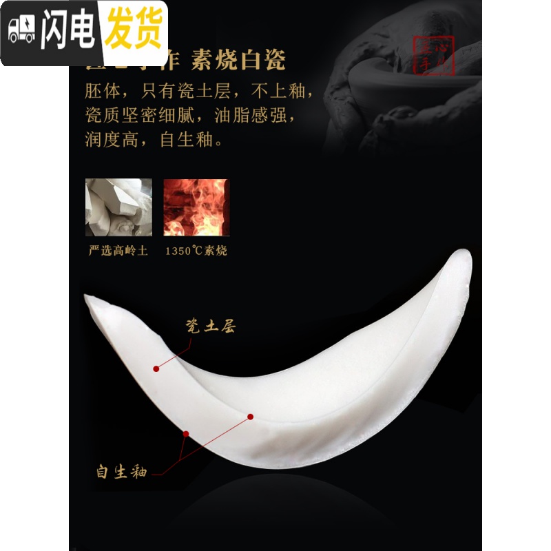 三维工匠主人杯单杯单个茶盏男手绘品茗杯白瓷茶具私人定制功夫陶瓷小茶杯 观山水(江山如画)和顺杯高清大图