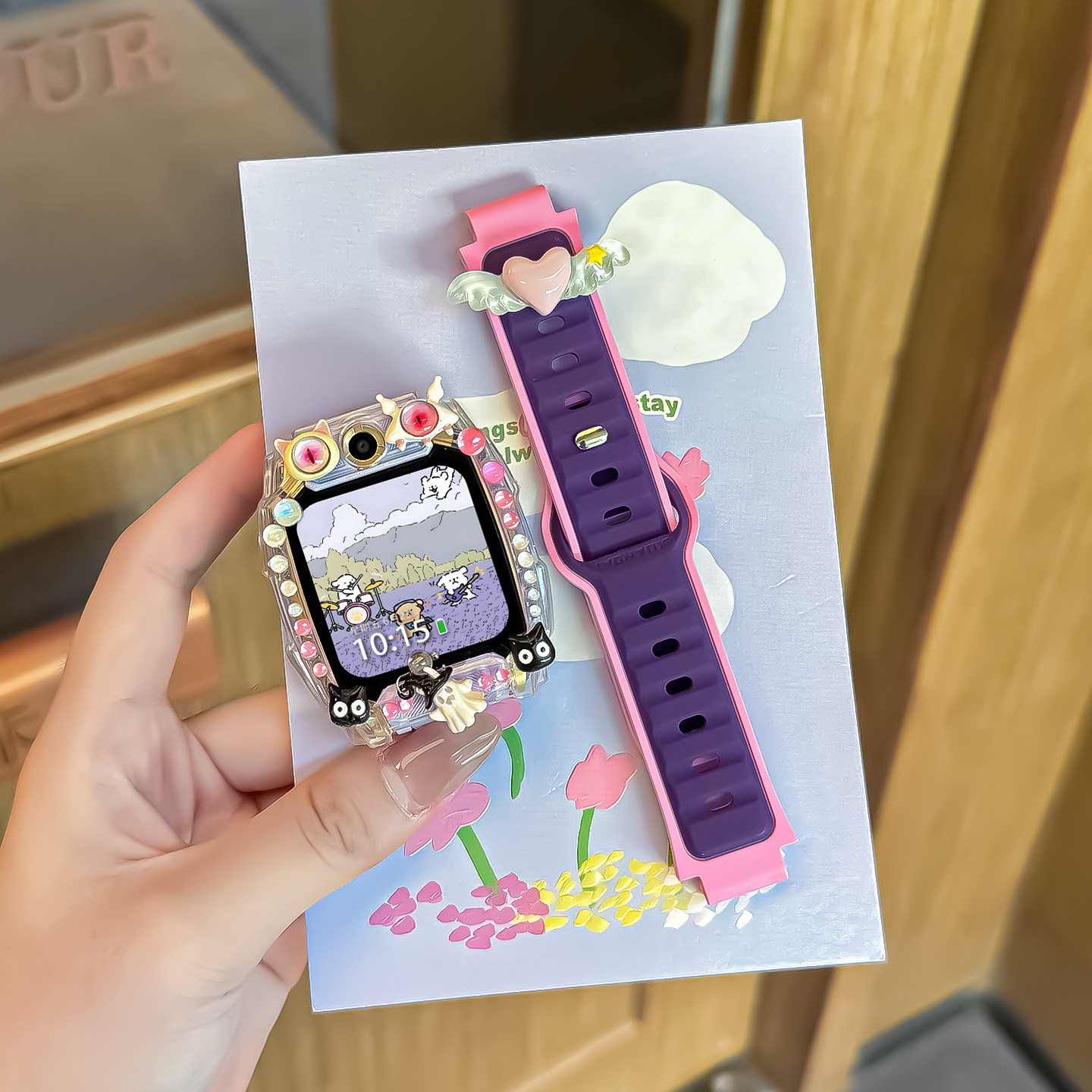 适用小天才电话手表表带Z10/Z9可爱挂脖Z11新款Z8Z7S保护套3139B 巫灵 6