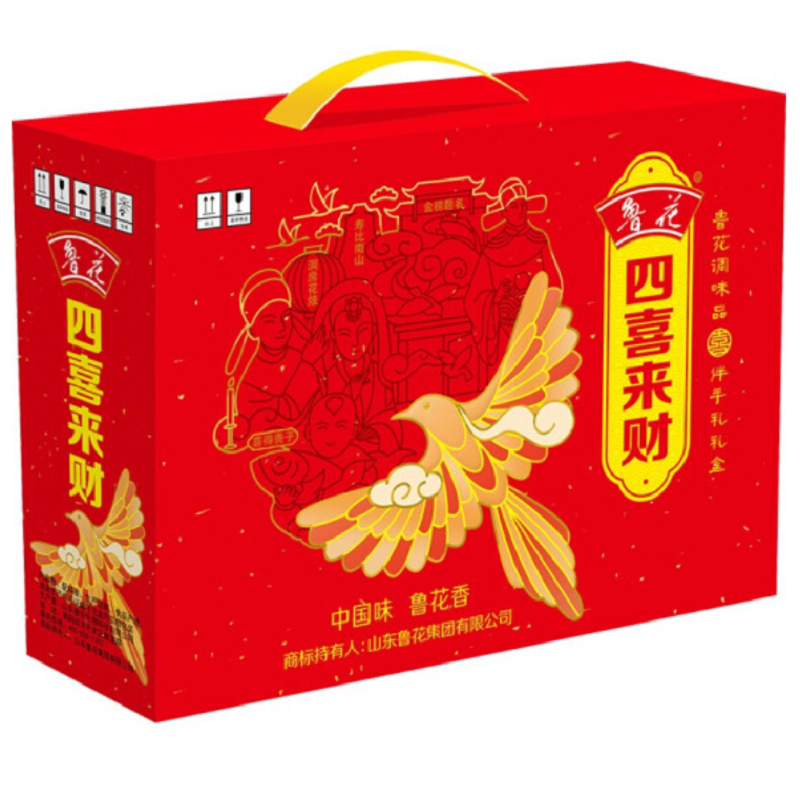鲁花 调味品 酱油 醋 料酒 蚝油 香油 四喜来财