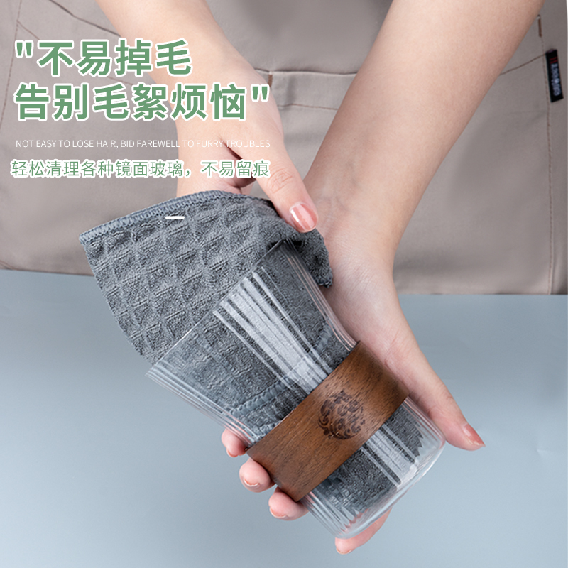 一倍鱼鳞抹布官方旗舰店加厚加大无痕擦玻璃无水印清洁布不留水渍高清大图