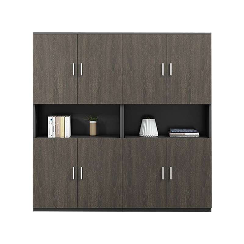 创世人 办公家具文件柜木质办公柜子高柜简约现代储物落地书柜老板桌背柜财务办公室柜子高清大图