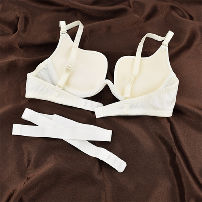 suntek性感聚拢挂脖无痕露背隐形内衣少女大码厚薄礼服舞蹈低v美背