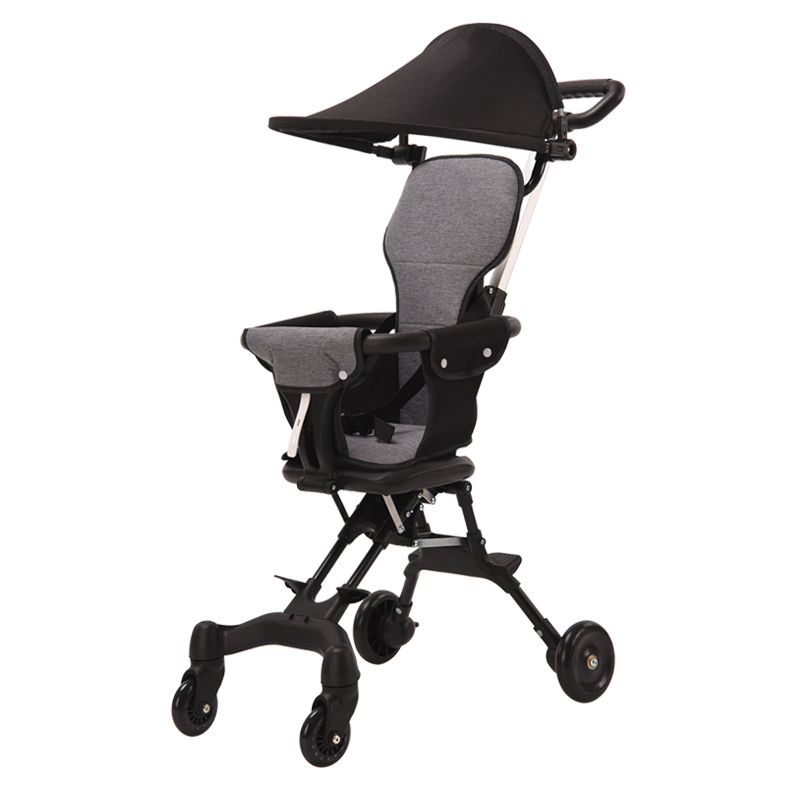 airud溜娃神器轻便折叠儿童手推车婴儿双向推车宝宝1234岁高景观遛娃