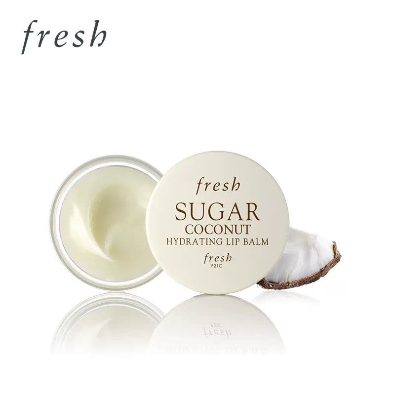 FRESH馥蕾诗唇膏 椰子唇膜6g补水保湿夜间修复唇纹滋润不油腻不起皮天然安全唇膏打底图片