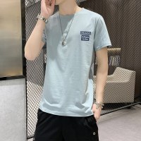 YETE夏季男士短袖T恤纯棉2023新款上衣服男生夏天打底衫潮流潮牌