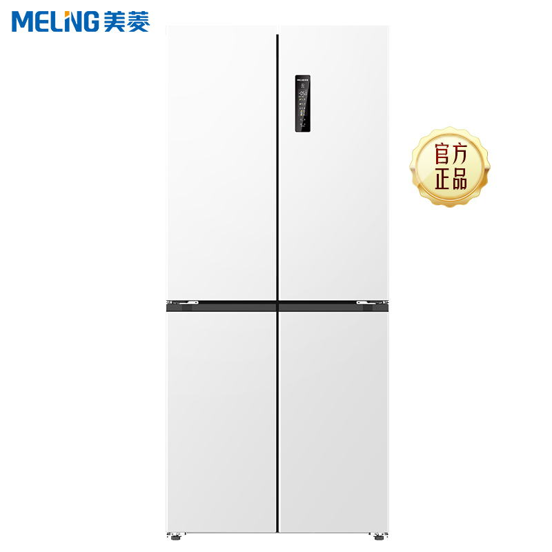 无忧嵌美菱420升超薄零嵌入式十字对开门冰箱60.9cm薄1级家用大容量四开门电冰箱换新自营BCD-420WP9CZX白