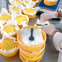 [鲜佰客][顺丰快递]虎皮榴莲千层蛋糕 2盒 400g/盒 休闲零食小吃早餐糕点充饥