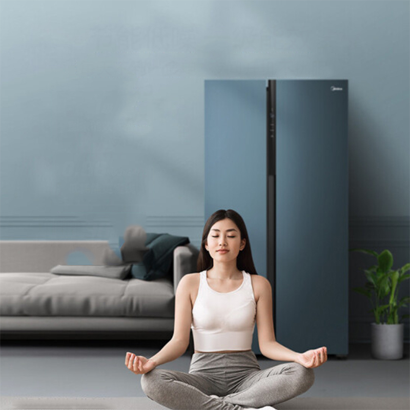 美的(Midea) 600L对开门冰箱BCD-600WKGPZM(E) 深空蓝-繁星
